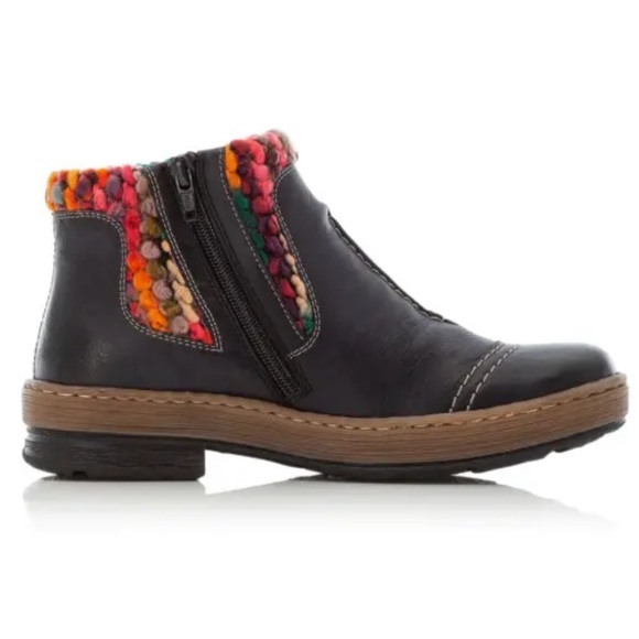 Rieker Felicitas Rainbow Leather Boots 39/8 - Picture 3 of 11